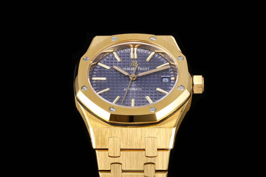 Audemars Piguet Royal Oak Selfwinding 37mm 15451ST 오데마 피게 로열 오크 여성용 셀프와인딩 37mm 15451 골드베젤 퍼플다이얼 4