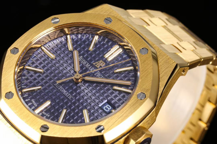 Audemars Piguet Royal Oak Selfwinding 37mm 15451ST 오데마 피게 로열 오크 여성용 셀프와인딩 37mm 15451 골드베젤 퍼플다이얼 5