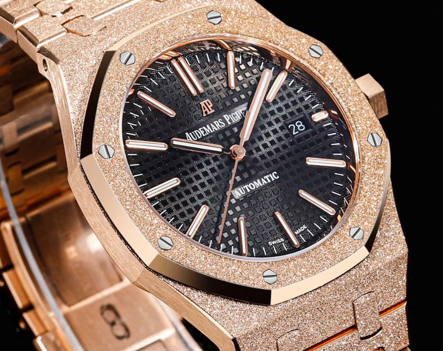 Audemars Piguet Royal Oak Selfwinding 15400 오데마 피게 로열 오크 셀프와인딩 15400 브론즈골드 블랙다이얼 5