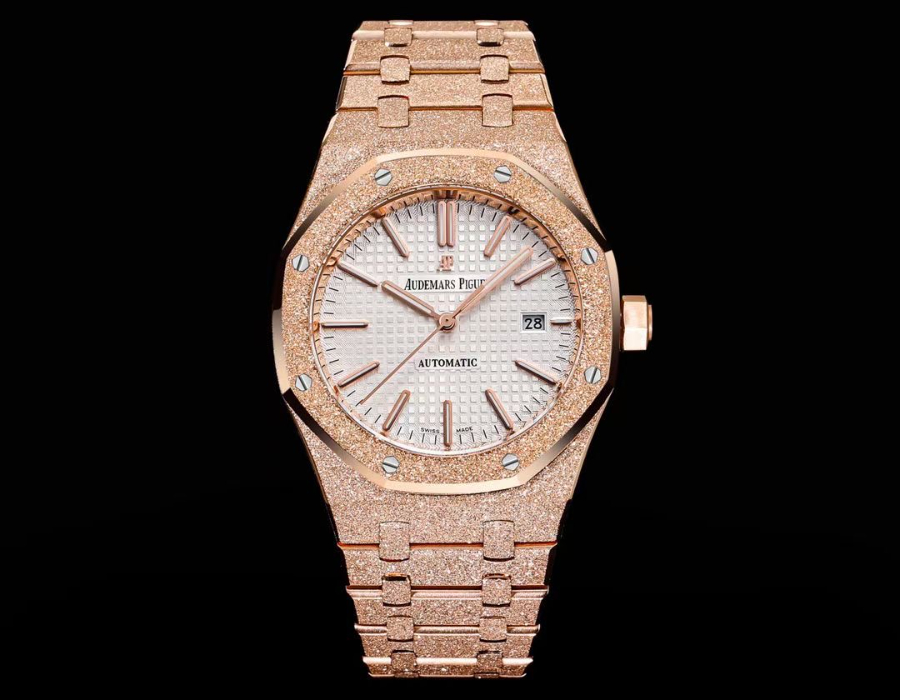 Audemars Piguet Royal Oak Selfwinding 15400 오데마 피게 로열 오크 셀프와인딩 15400 브론즈골드 화이트다이얼 1