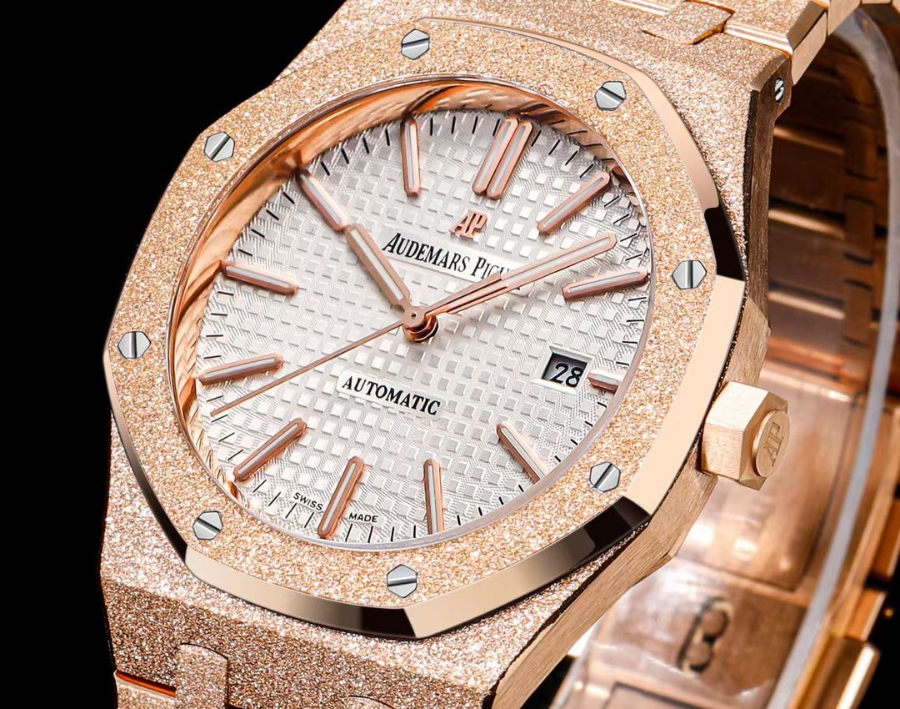 Audemars Piguet Royal Oak Selfwinding 15400 오데마 피게 로열 오크 셀프와인딩 15400 브론즈골드 화이트다이얼 4
