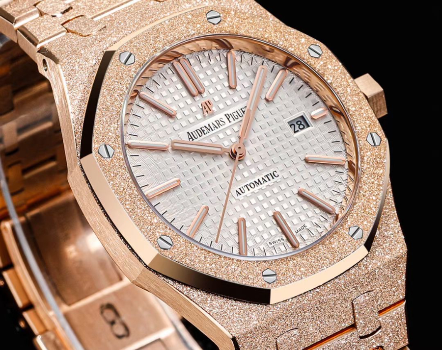 Audemars Piguet Royal Oak Selfwinding 15400 오데마 피게 로열 오크 셀프와인딩 15400 브론즈골드 화이트다이얼 5