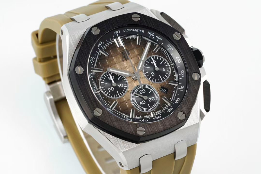 Audemars Piguet Royal Oak Offshore Chronograph 26420 오데마 피게 로열 오크 오프쇼어 크로노그래프 26420 브라운다이얼 3