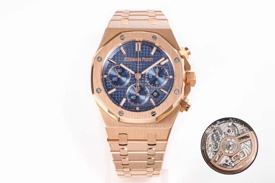 Audemars Piguet Royal Oak Chronograph 26240OR 오데마 피게 로열 오크 크로노그래프 26240 로즈골드 네이비다이얼 1