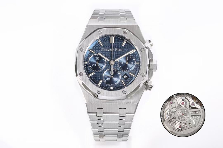 Audemars Piguet Royal Oak Chronograph 26240OR 오데마 피게 로열 오크 크로노그래프 26240 실버베젤 네이비다이얼 1