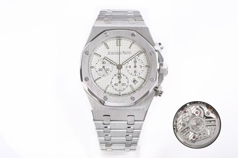 Audemars Piguet Royal Oak Chronograph 26240OR 오데마 피게 로열 오크 크로노그래프 26240 실버베젤 네이비다이얼 4