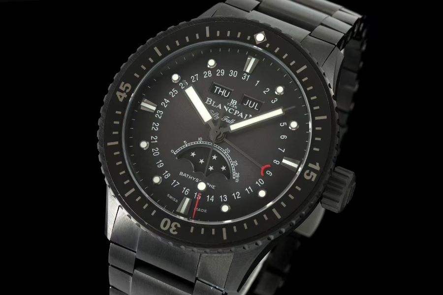 Blancpain Fifty Fathoms Bathyscaphe 블랑팡 피프티 패덤즈 바티스카프 컴플리트 캘린더 문페이즈 세라믹 4
