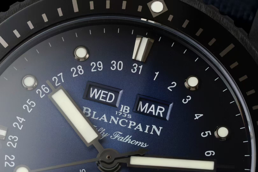 Blancpain Fifty Fathoms Bathyscaphe 블랑팡 피프티 패덤즈 바티스카프 컴플리트 캘린더 문페이즈 세라믹 네이비 5
