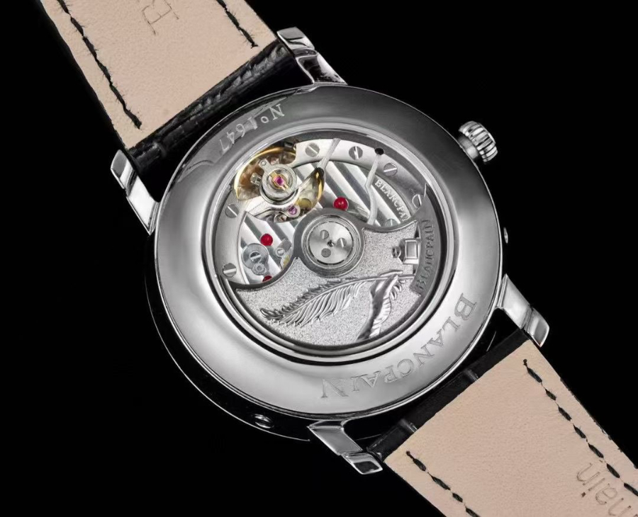 Blancpain Villeret Quantième Complet Phases de Lune 6654 블랑팡 빌레레 컴플리트 캘린더 문페이즈 6654 실버 네이비다이얼 9