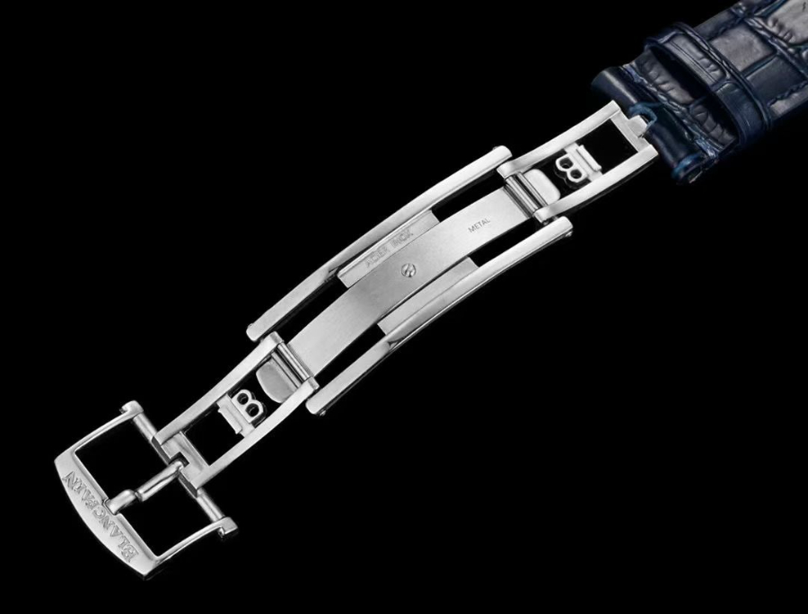 Blancpain Villeret Quantième Complet Phases de Lune 6654 블랑팡 빌레레 컴플리트 캘린더 문페이즈 6654 실버 네이비다이얼 10