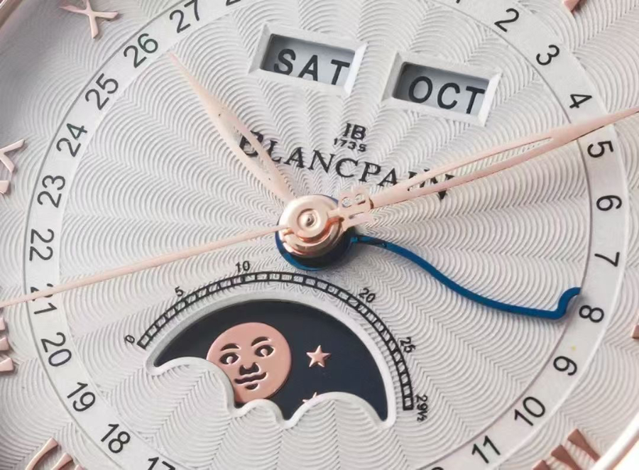 Blancpain Villeret Quantième Complet Phases de Lune 6654 블랑팡 빌레레 컴플리트 캘린더 문페이즈 6654 골드 화이트 다이얼 6