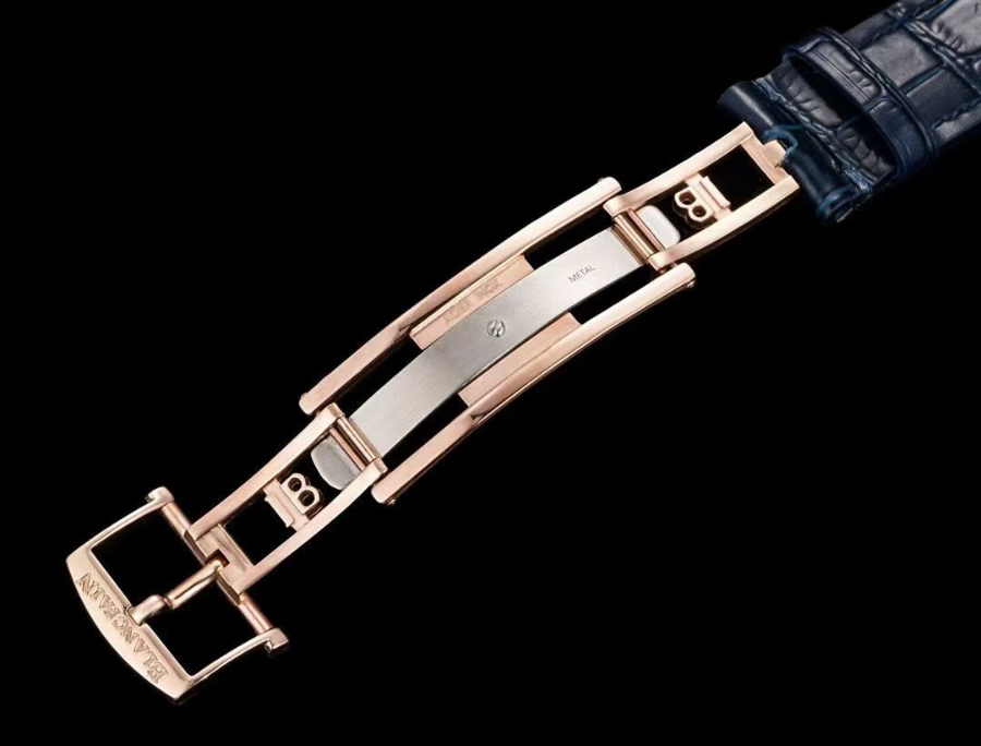 Blancpain Villeret Quantième Complet Phases de Lune 6654 블랑팡 빌레레 컴플리트 캘린더 문페이즈 6654 골드 블루 다이얼 10