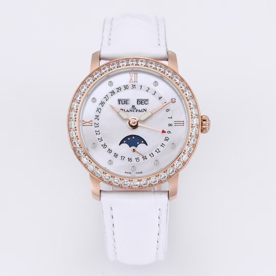 BLANCPAIN Villeret Moonphase Full Calendar Ladies Watch 블랑팡 빌레레 문페이즈 풀 캘린더 여성용 시계 3