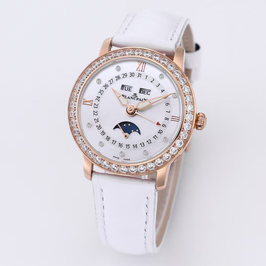 BLANCPAIN Villeret Moonphase Full Calendar Ladies Watch 블랑팡 빌레레 문페이즈 풀 캘린더 여성용 시계 4