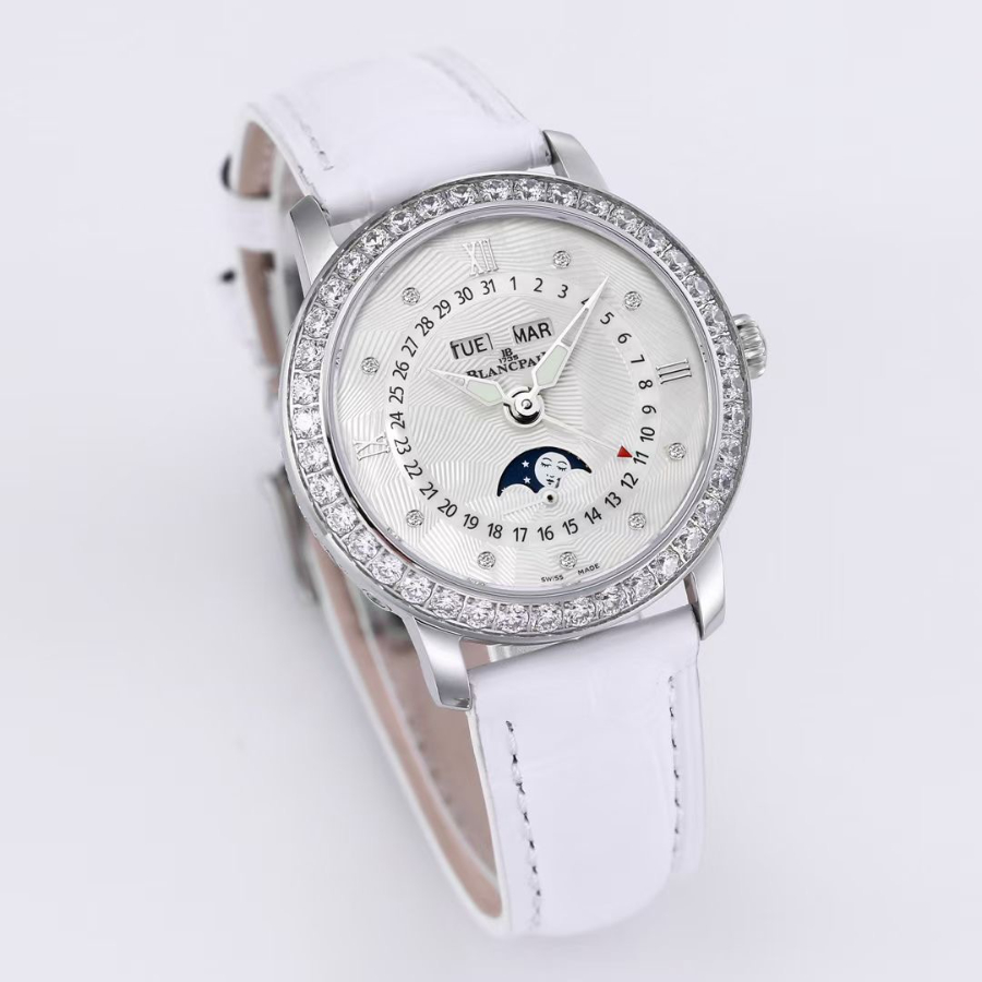 BLANCPAIN Villeret Moonphase Full Calendar Ladies Watch 블랑팡 빌레레 문페이즈 풀 캘린더 여성용 시계 4