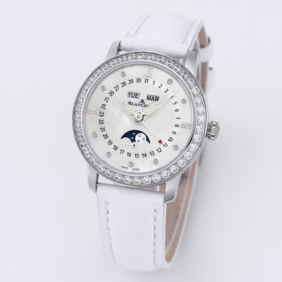 BLANCPAIN Villeret Moonphase Full Calendar Ladies Watch 블랑팡 빌레레 문페이즈 풀 캘린더 여성용 시계 5