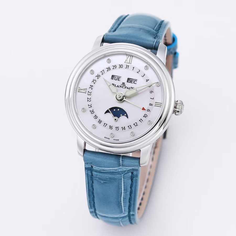 BLANCPAIN Villeret Moonphase Full Calendar Ladies Watch 블랑팡 빌레레 문페이즈 풀 캘린더 여성용 시계 4