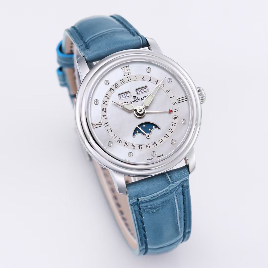 BLANCPAIN Villeret Moonphase Full Calendar Ladies Watch 블랑팡 빌레레 문페이즈 풀 캘린더 여성용 시계 5