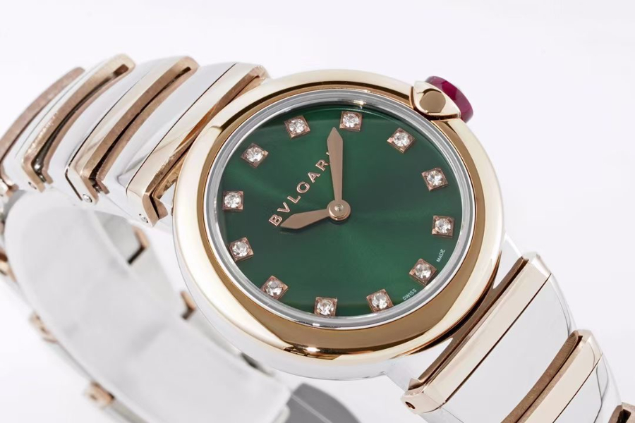 BVLGARI LVCEA 28mm Diamond Bezel Quartz Watch 불가리 루체아 28mm 다이아몬드 베젤 여성용 쿼츠 시계 3
