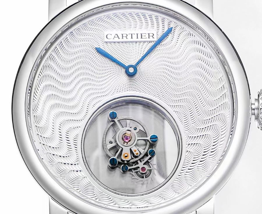CARTIER Rotonde Tourbillon Mystérieux 까르띠에 로통드 미스터리 투르비용 45mm 수동 시계 2