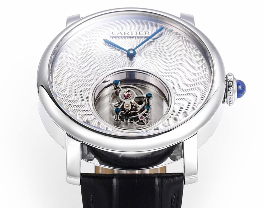 CARTIER Rotonde Tourbillon Mystérieux 까르띠에 로통드 미스터리 투르비용 45mm 수동 시계 3