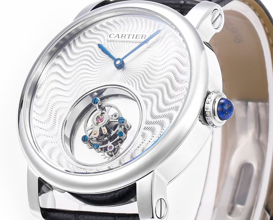 CARTIER Rotonde Tourbillon Mystérieux 까르띠에 로통드 미스터리 투르비용 45mm 수동 시계 4
