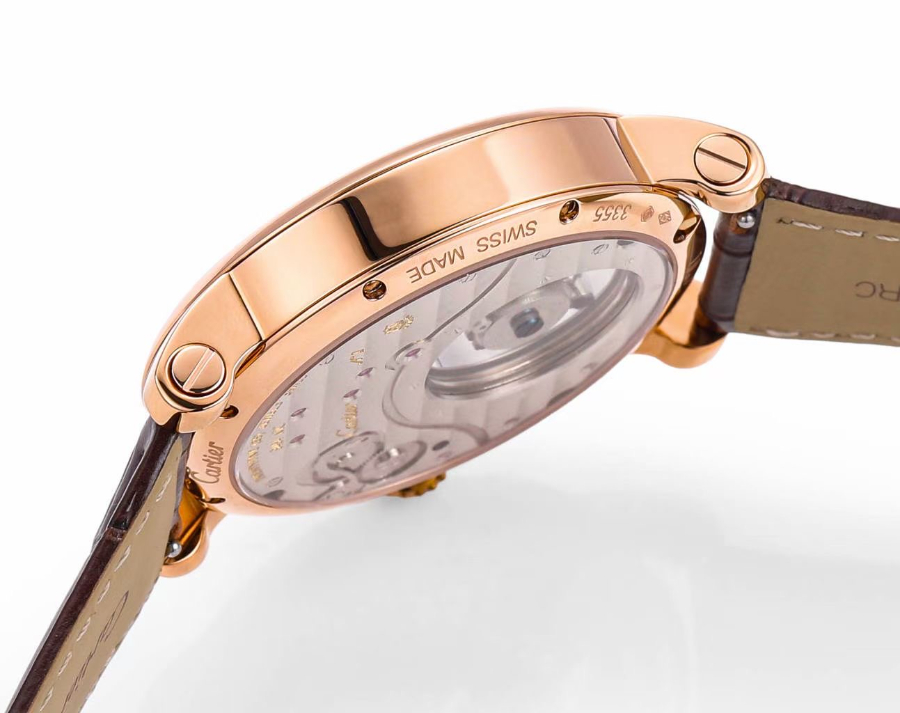 CARTIER Rotonde Tourbillon Mystérieux 까르띠에 로통드 미스터리 투르비용 45mm 수동 시계 골드베젤 7