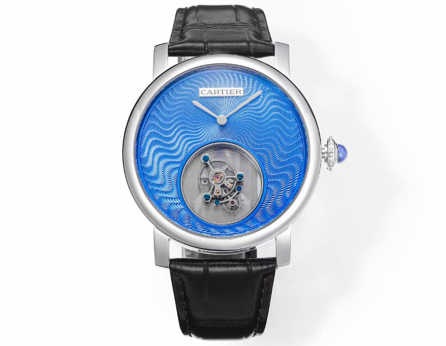 CARTIER Rotonde Tourbillon Mystérieux 까르띠에 로통드 미스터리 투르비용 45mm 수동 시계 1