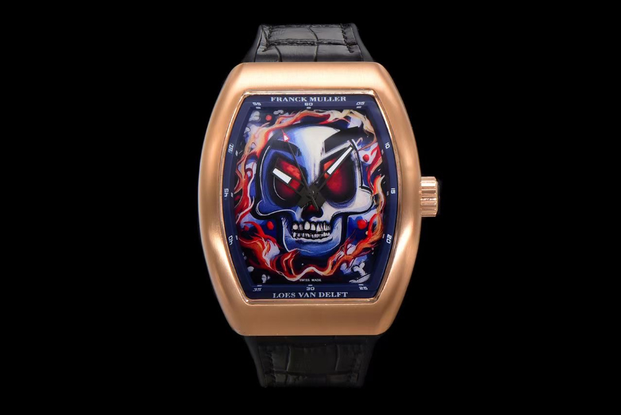 FRANCK MULLER V45 Graffiti Carbon Automatic 프랭크 뮬러 V45 그래피티 카본 오토매틱 골드베젤 1