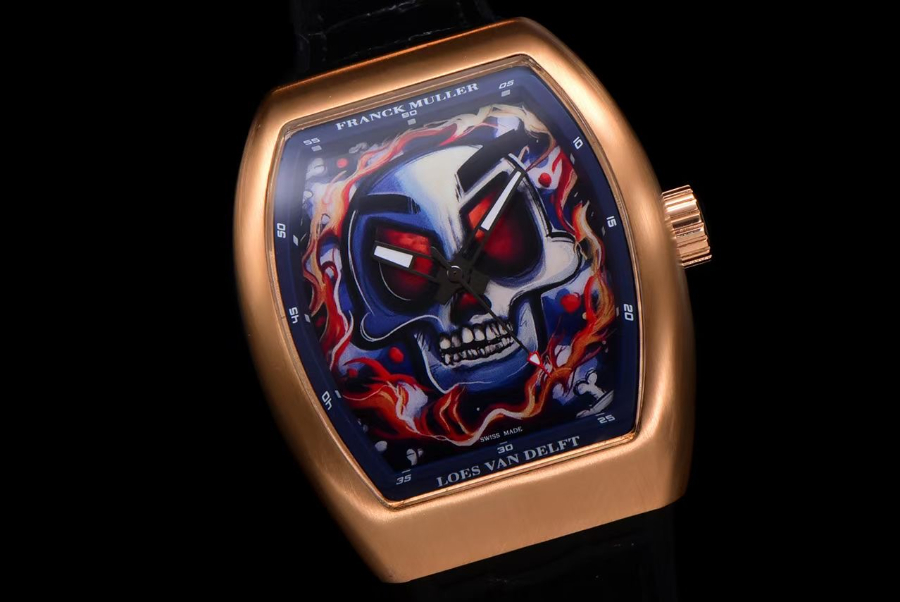 FRANCK MULLER V45 Graffiti Carbon Automatic 프랭크 뮬러 V45 그래피티 카본 오토매틱 골드베젤 2