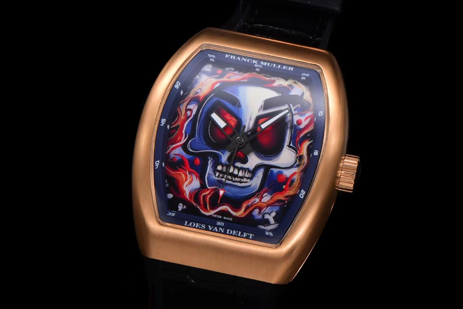 FRANCK MULLER V45 Graffiti Carbon Automatic 프랭크 뮬러 V45 그래피티 카본 오토매틱 골드베젤 3