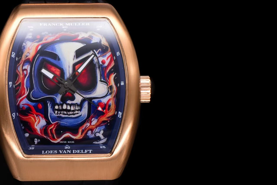 FRANCK MULLER V45 Graffiti Carbon Automatic 프랭크 뮬러 V45 그래피티 카본 오토매틱 골드베젤 4