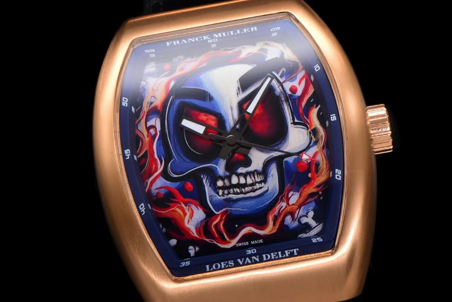 FRANCK MULLER V45 Graffiti Carbon Automatic 프랭크 뮬러 V45 그래피티 카본 오토매틱 골드베젤 5