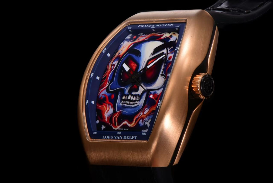 FRANCK MULLER V45 Graffiti Carbon Automatic 프랭크 뮬러 V45 그래피티 카본 오토매틱 골드베젤 6