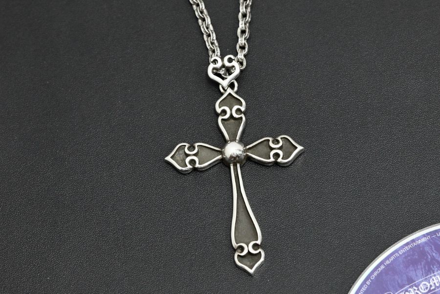 Chrome Hearts Heart Cross Pendant 크롬하츠 하트 크로스 펜던트 925 6