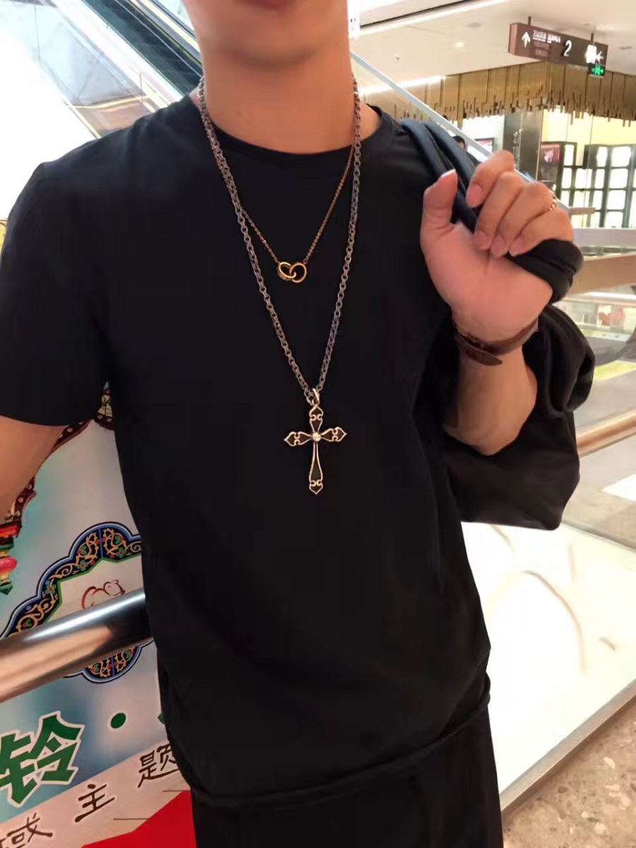Chrome Hearts Heart Cross Pendant 크롬하츠 하트 크로스 펜던트 925 19