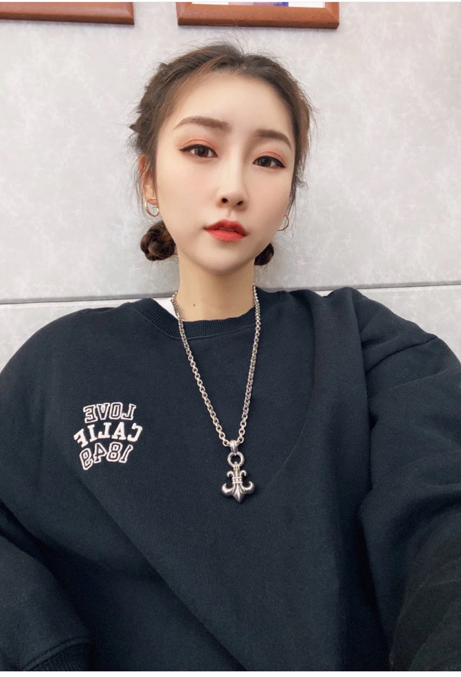 Chrome Hearts Double Ring Fleur Pendant 크롬하츠 더블 링 플뢰르 펜던트 5