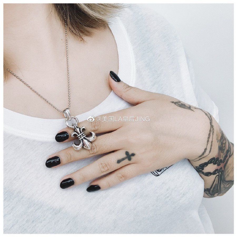 Chrome Hearts Double Ring Fleur Pendant 크롬하츠 더블 링 플뢰르 펜던트 6