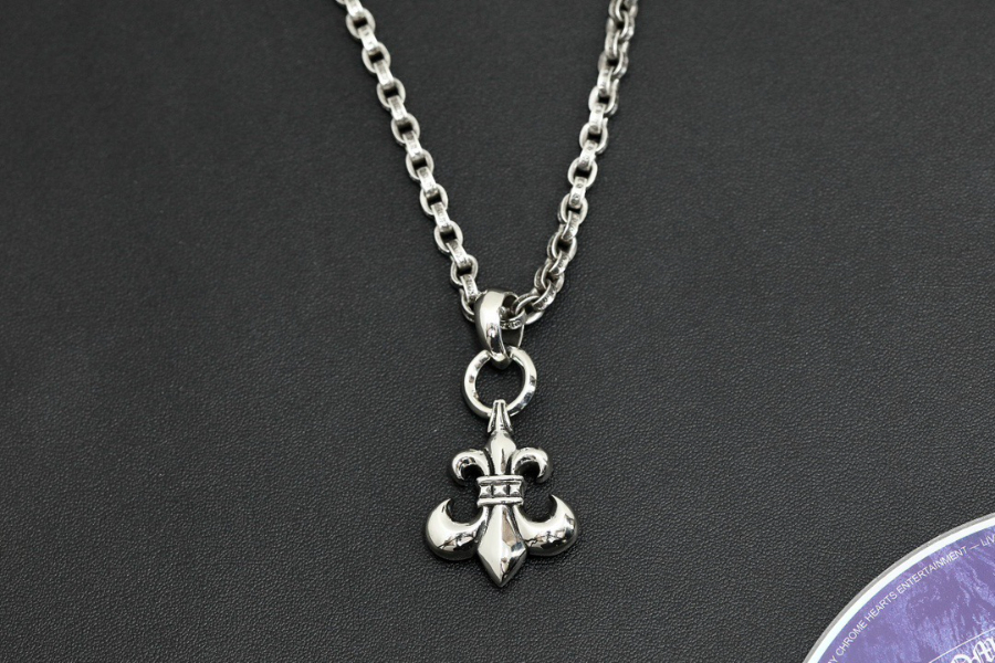 Chrome Hearts Double Ring Fleur Pendant 크롬하츠 더블 링 플뢰르 펜던트 10