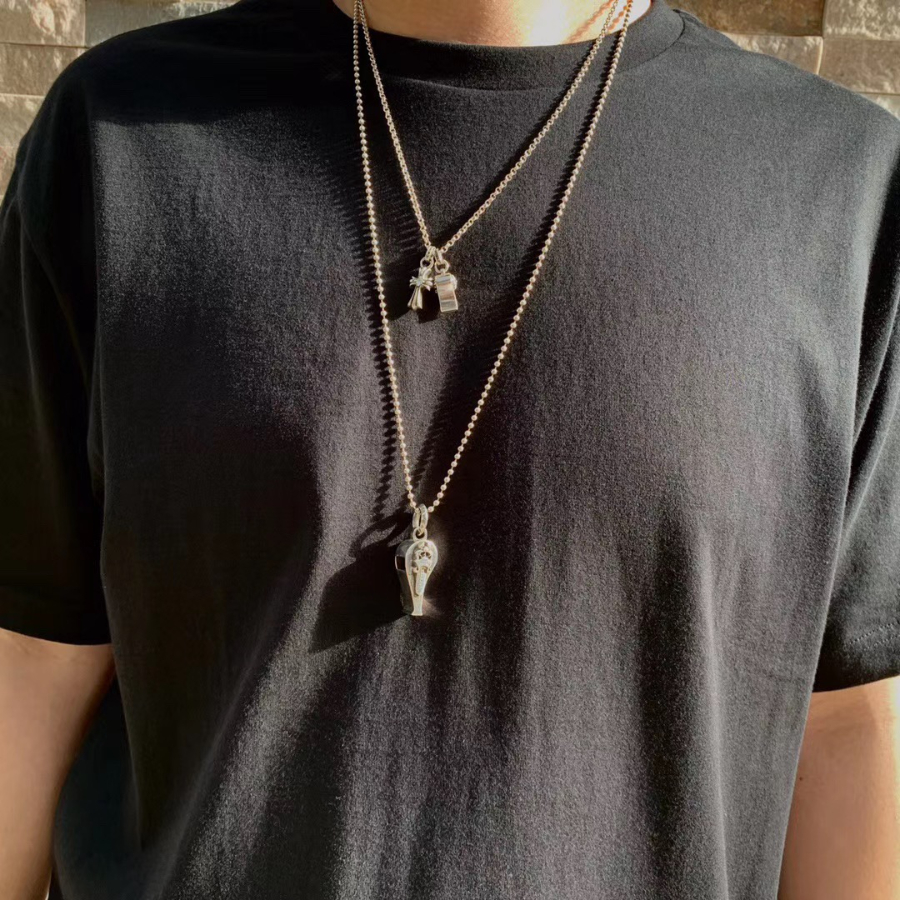 Chrome Hearts Mini Cross Whistle Pendant 크롬하츠 미니 크로스 휘슬 펜던트 2
