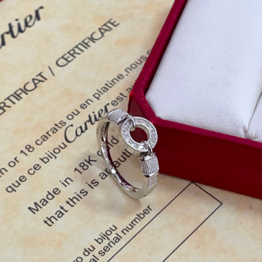 Cartier 까르띠에 LOVE 링크 다이아몬드 링 5