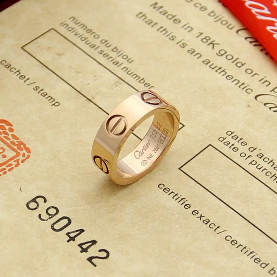 Cartier 까르띠에 LOVE 클래식 스크류 링 (와이드 버전) 5