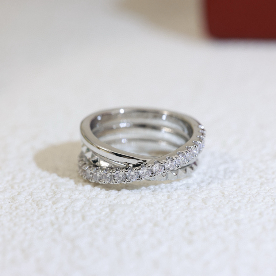 Cartier 까르띠에 LOVE 트리플 링 다이아몬드 버전 6