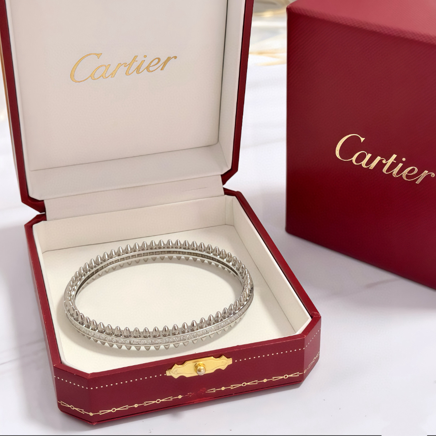 Cartier 까르띠에 LOVE 파베 다이아몬드 풀 세팅 링 1