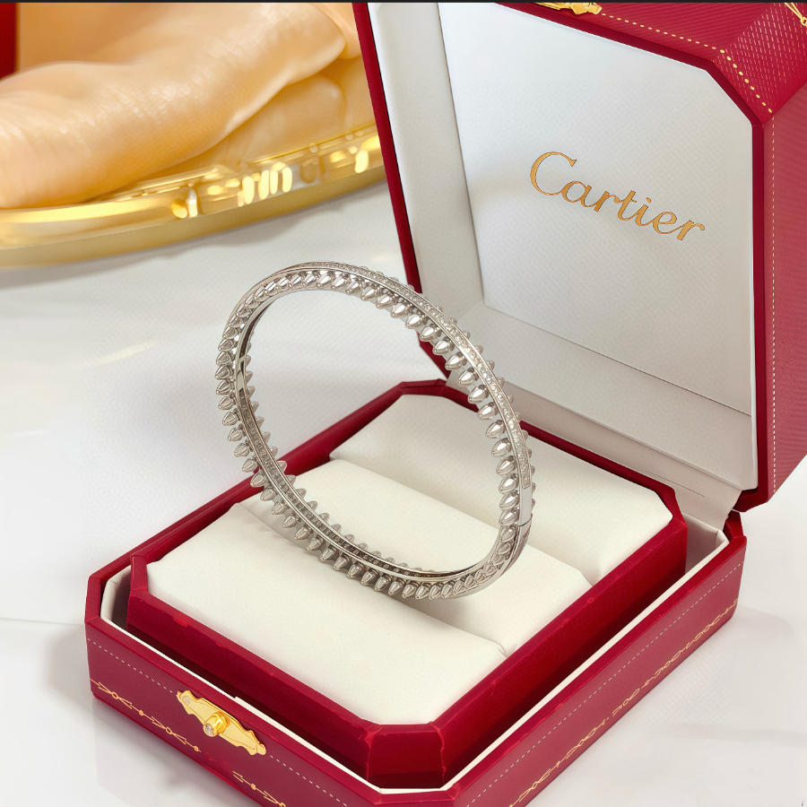 Cartier 까르띠에 LOVE 파베 다이아몬드 풀 세팅 링 2
