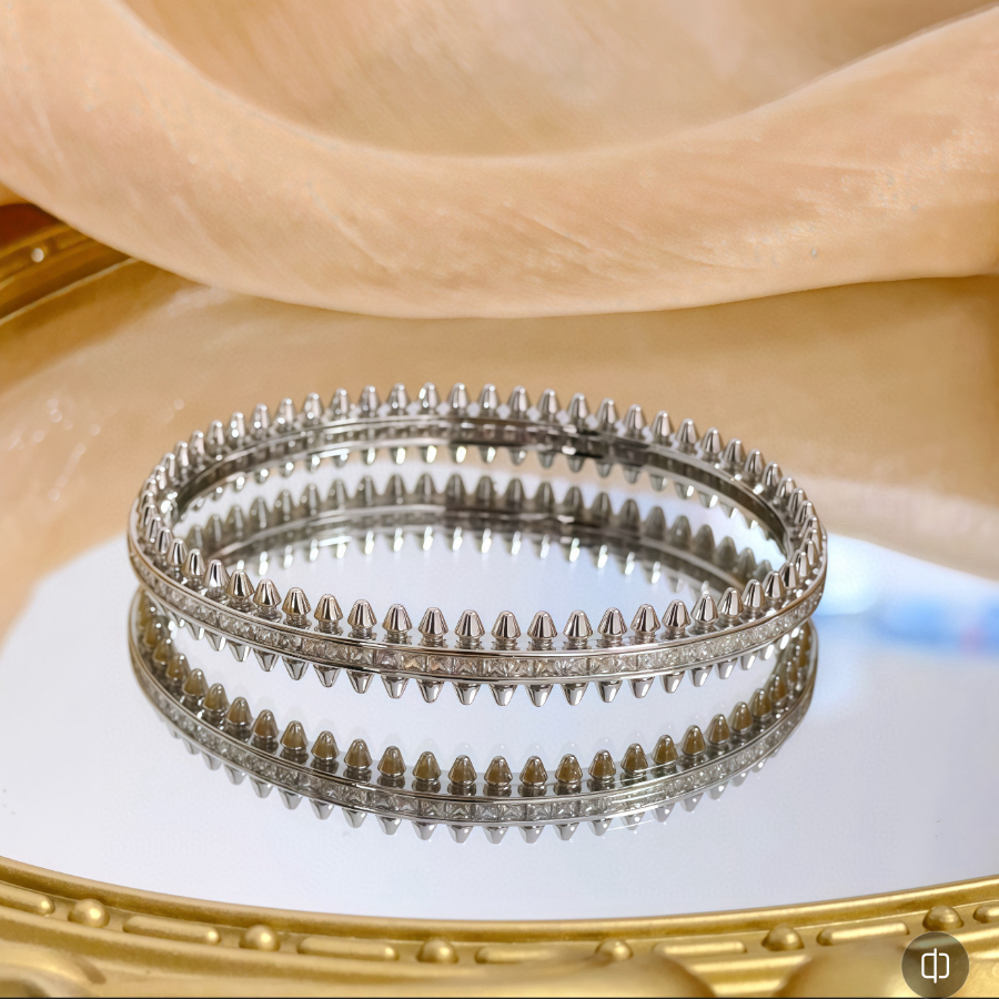 Cartier 까르띠에 LOVE 파베 다이아몬드 풀 세팅 링 3