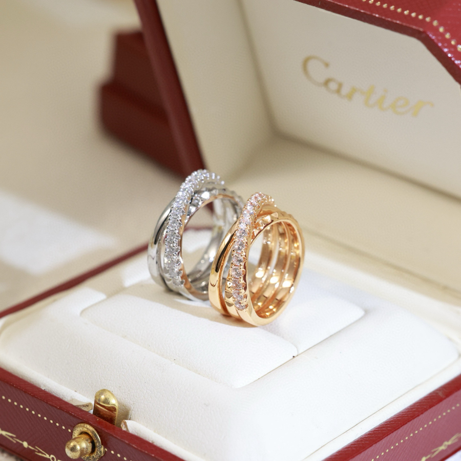 Cartier 까르띠에 LOVE 트리플 링 다이아몬드 버전 3