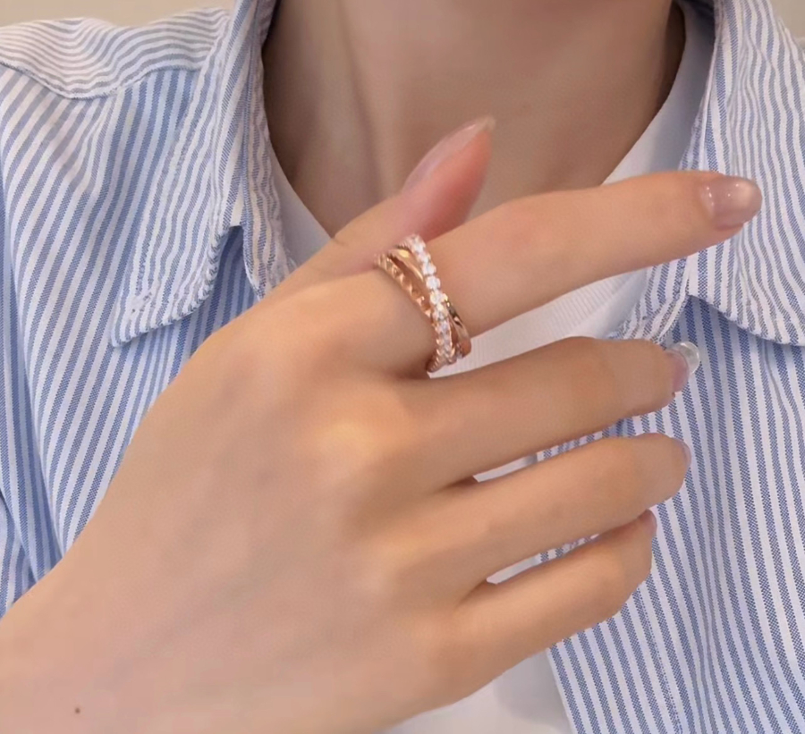 Cartier 까르띠에 LOVE 트리플 링 다이아몬드 버전 5