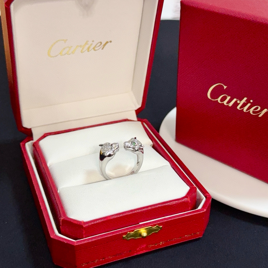 Cartier 까르띠에 LOVE 더블 다이아몬드 링 하이엔드 커스텀 버전 1