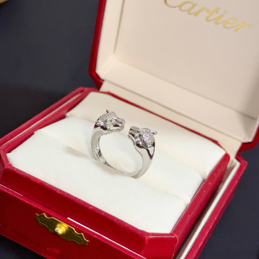 Cartier 까르띠에 LOVE 더블 다이아몬드 링 하이엔드 커스텀 버전 2